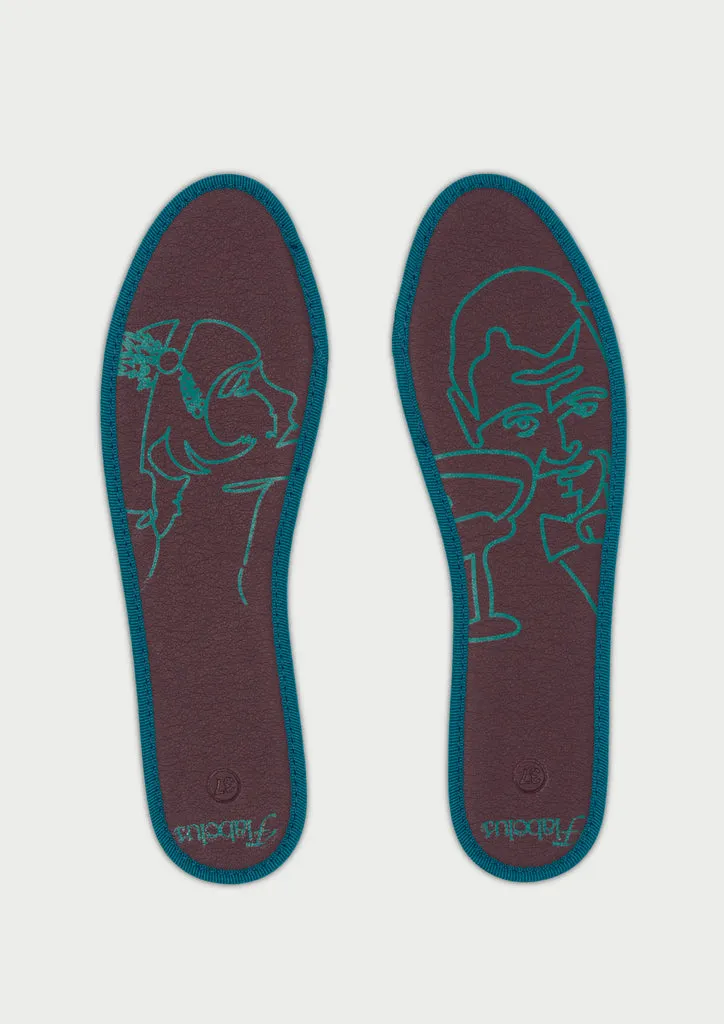 Flagelus Gatsby Insole branturi petrol ilustrate