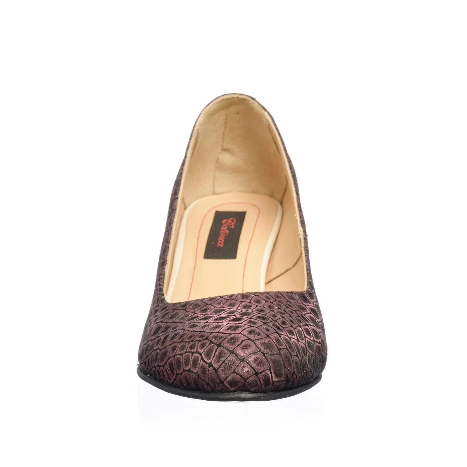 Catinca Shoes A2 PBO pantofi piele bordo poney