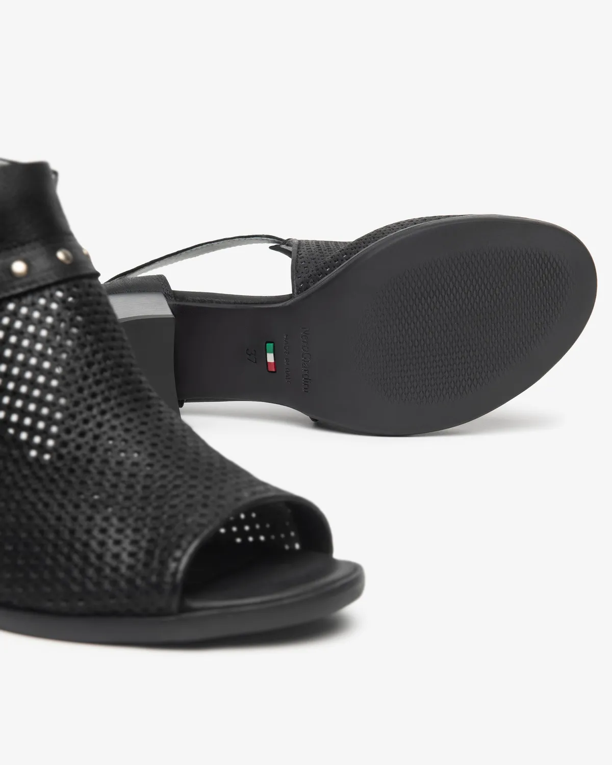 NeroGiardini botine dama piele decupate vara