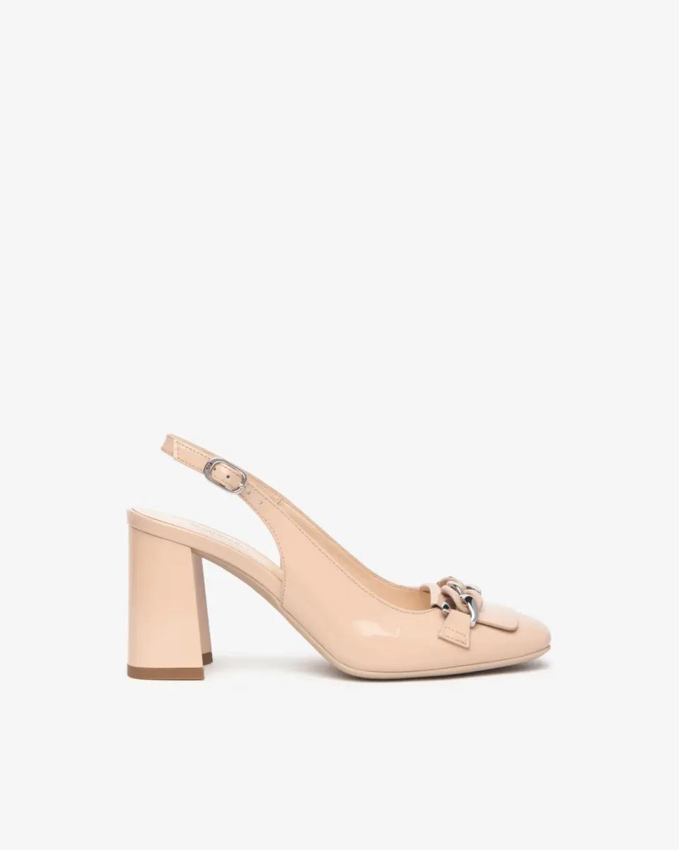 NeroGiardini pantofi slingback piele lacuita dama