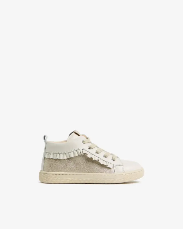 NeroGiardini sneakers fete junior piele cu talpa usoara