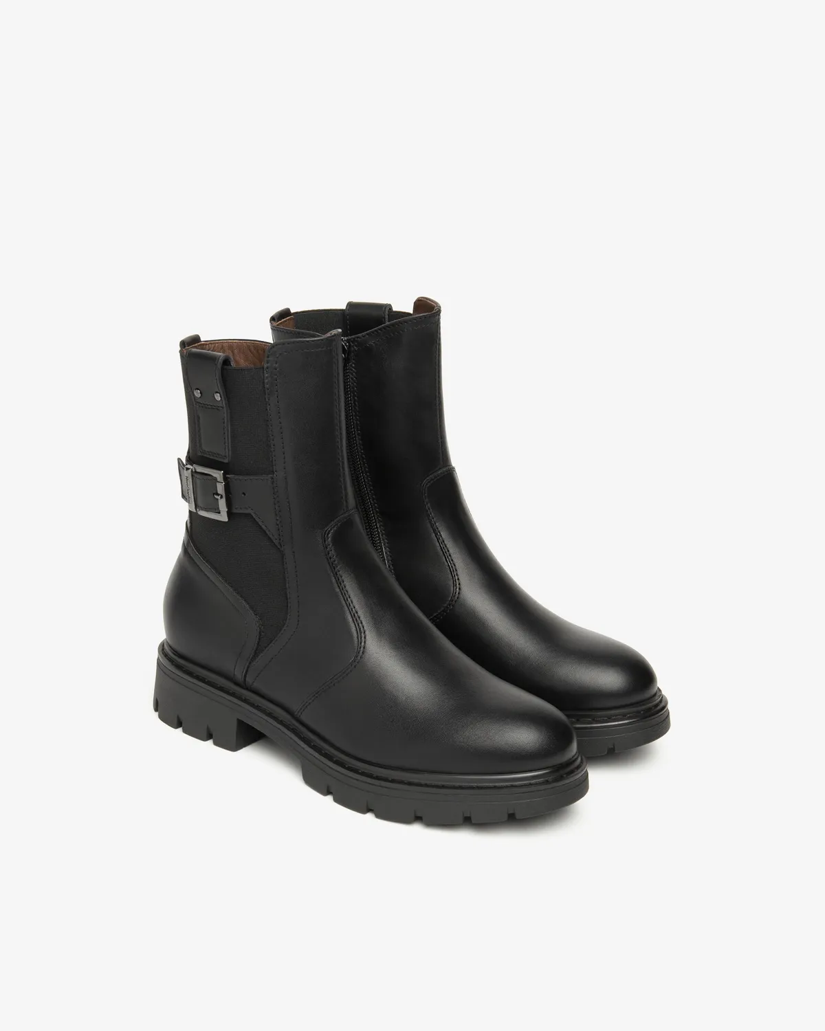 NeroGiardini botine dama piele textil iarna
