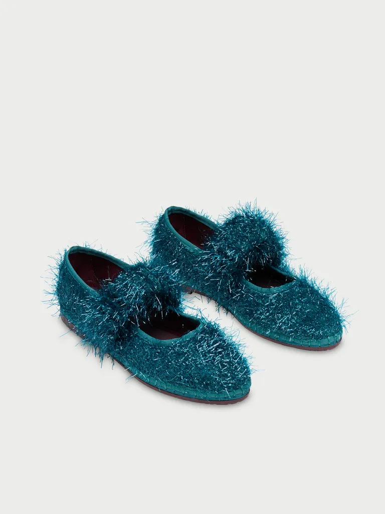 Flagelus Mafalda Frisson Aqua pantofi albastri