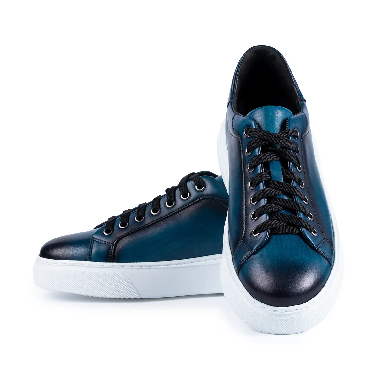 Lucas Shoes 510 sneakers blue piele naturală