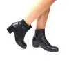 Catinca Shoes GX53 NBP ghete dama negre pietre piele