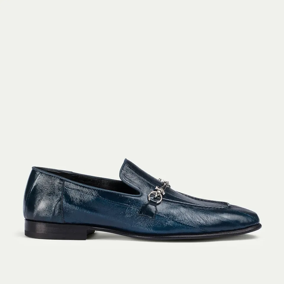 Cesare Paciotti Pocket mocasini barbati bleumarin piele de anghila