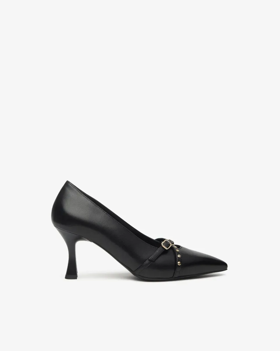 NeroGiardini pantofi dama piele toc 75mm elegant
