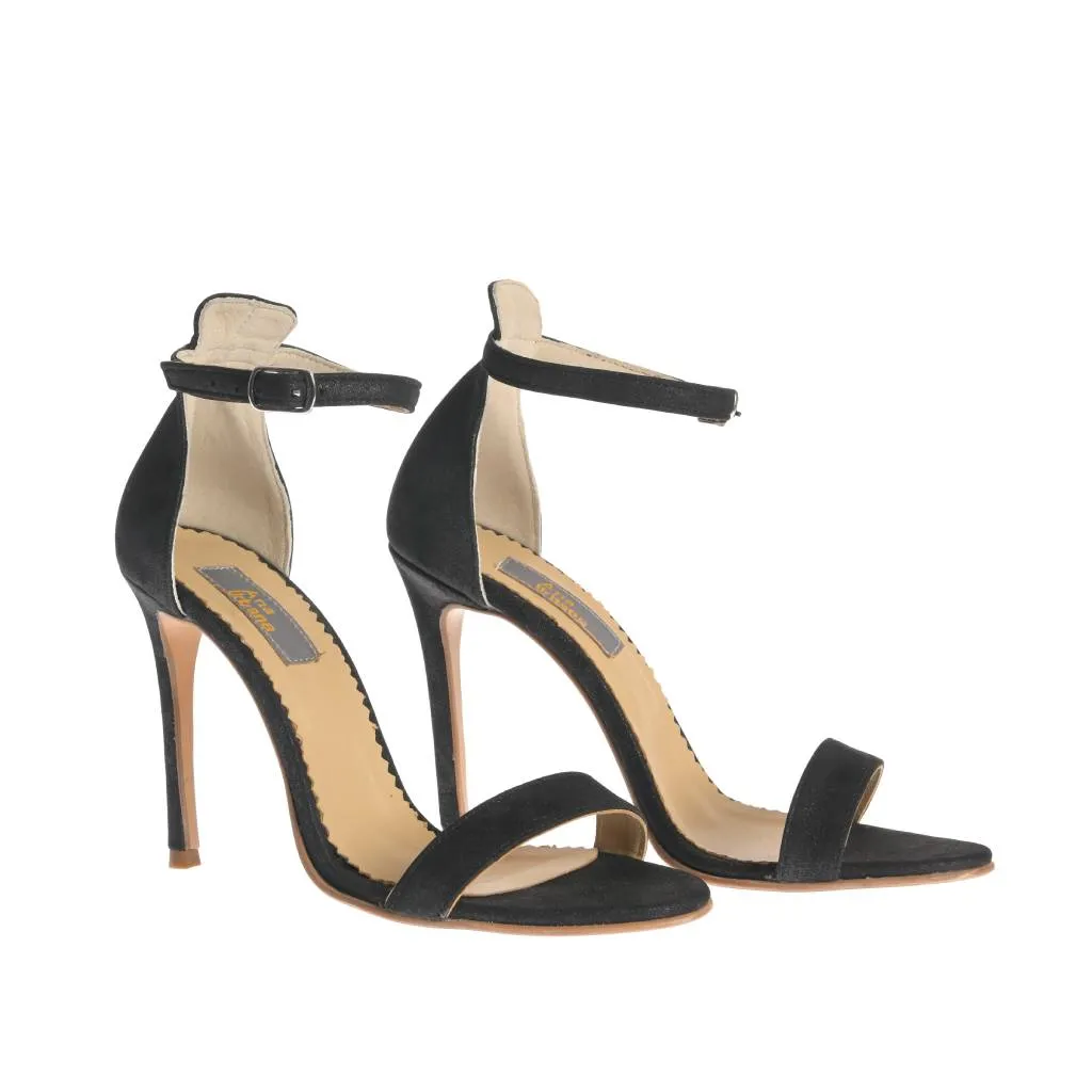 Ana Urbana Shoes New Orleans sandale negre toc stiletto