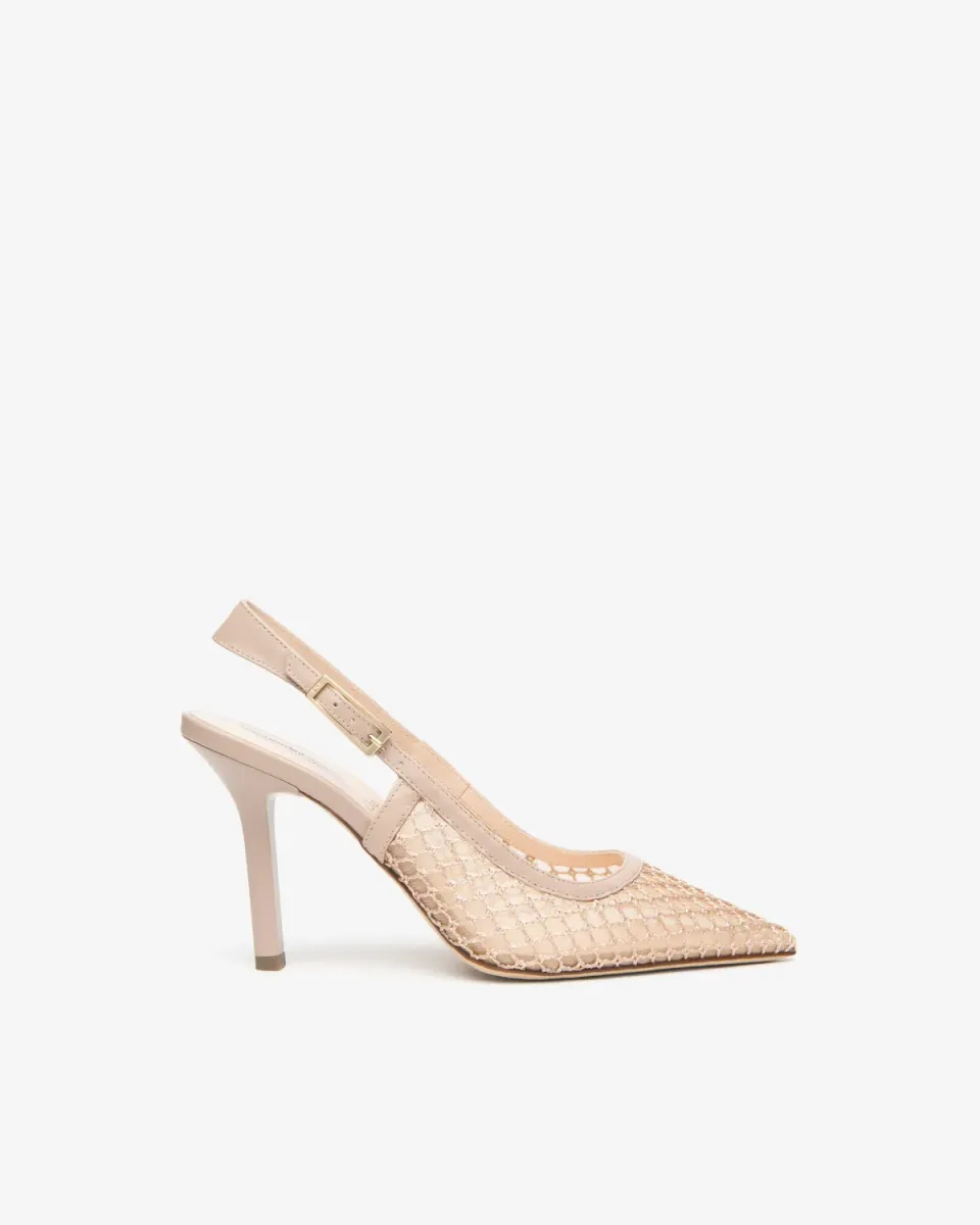NeroGiardini Premium pantofi slingback piele panza