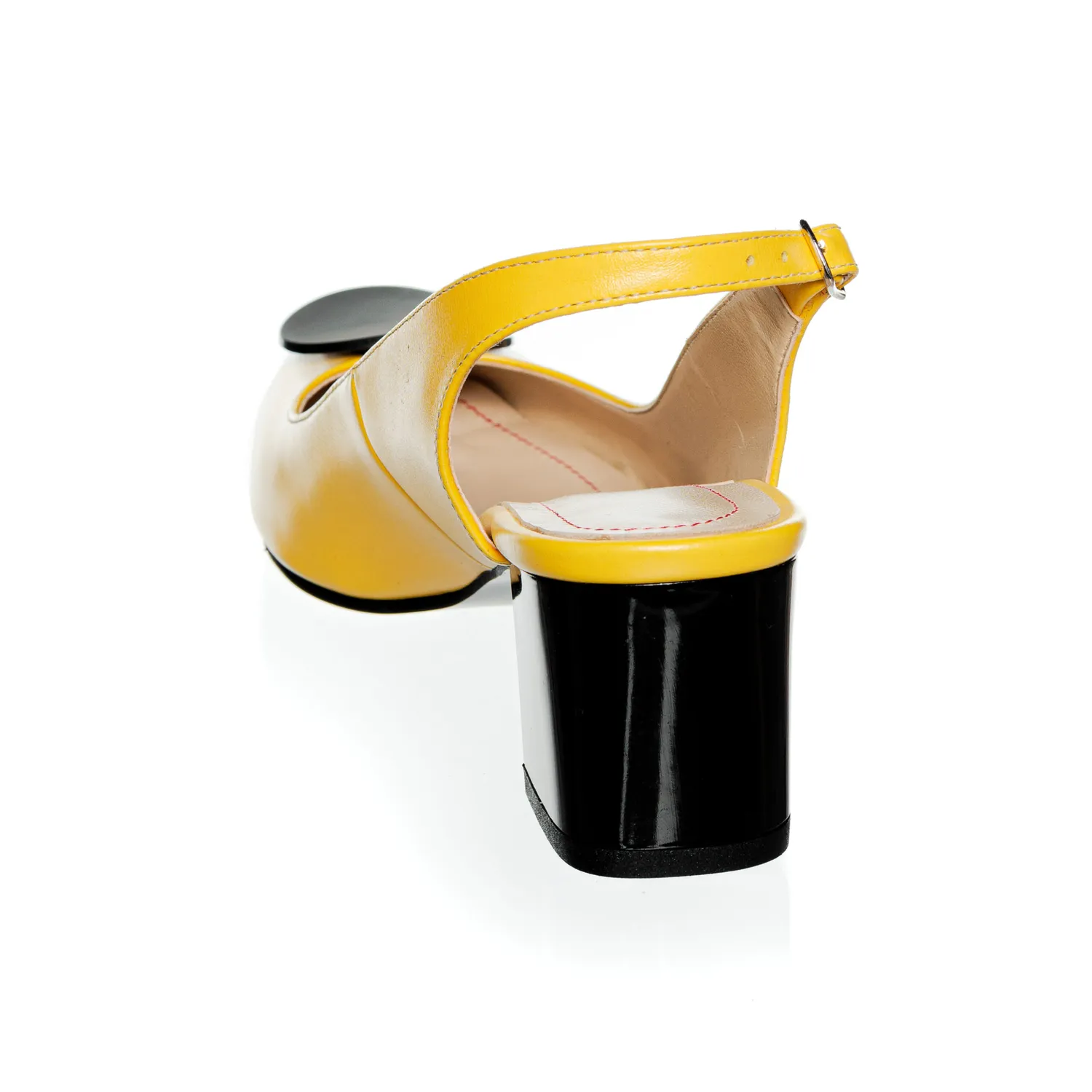 Catinca Shoes D34 GB sandale dama piele galben box