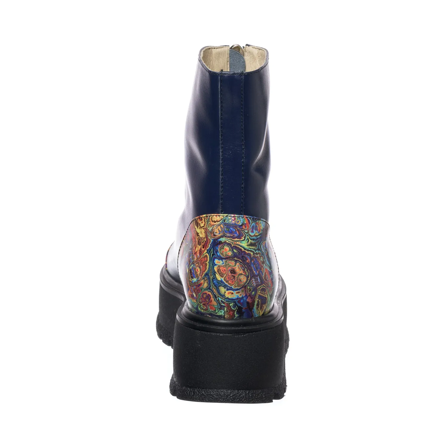 Catinca Shoes BC25 BBP bocanci dama piele blue pictura