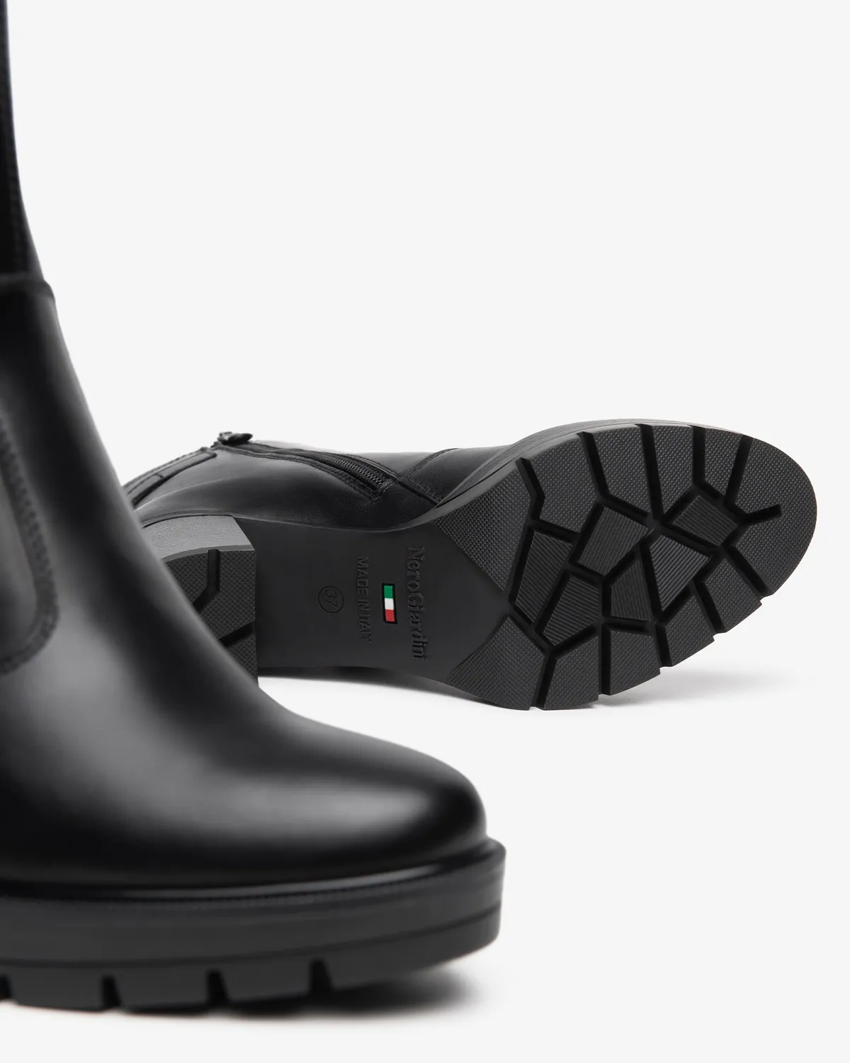 NeroGiardini botine piele dama platforma toc 8 cm