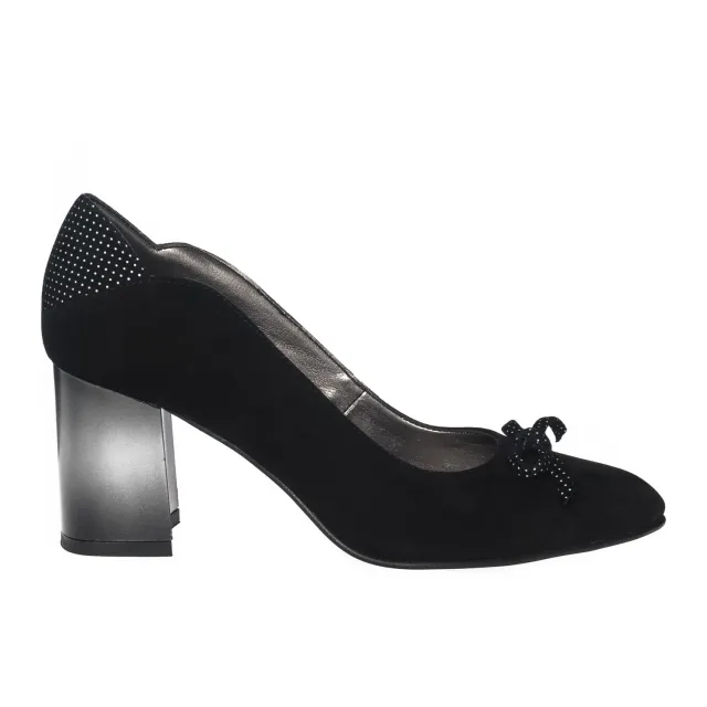 Catinca Shoes R10 NAB pantofi piele negru buline