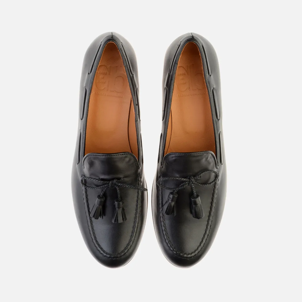 Cecilia Bringheli Todi Black mocasini piele neagra