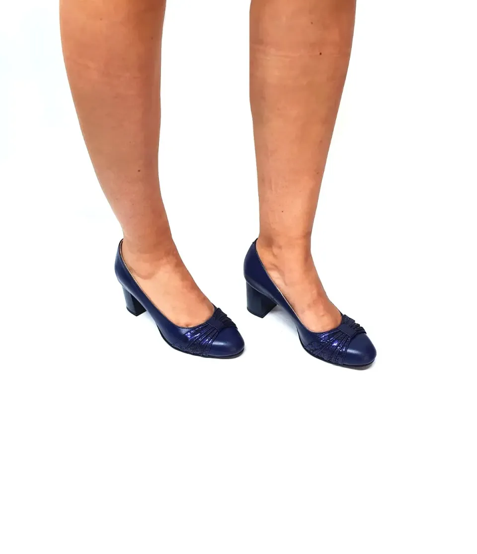 Catinca Shoes A13 BS pantofi dama bleumarin straveziu