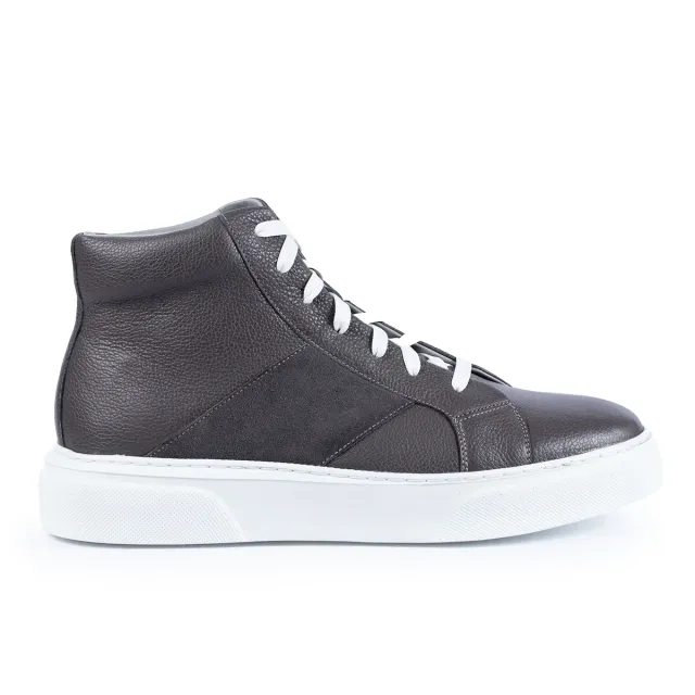 Lucas Shoes Ghete 855 gri bizon piele