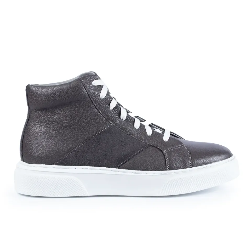 Lucas Shoes Ghete 855 gri bizon piele