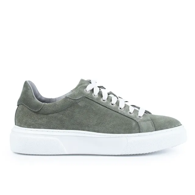 Lucas Shoes 510 Mesteacan Verde Velur sneakers piele