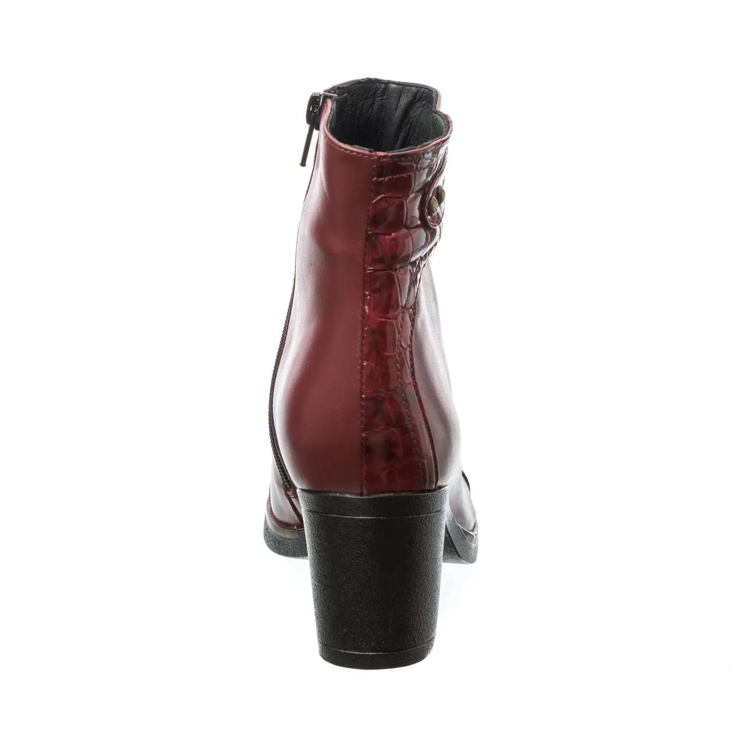 Catinca Shoes 80 BBC ghete dama piele bordo croco
