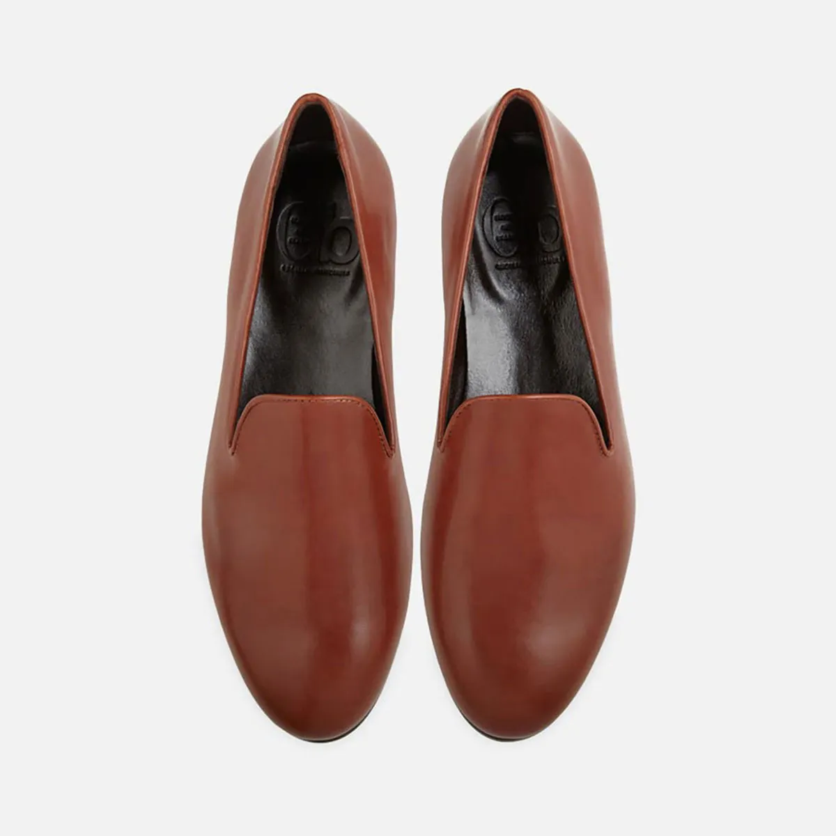 Cecilia Bringheli Positano mocasini piele tobacco