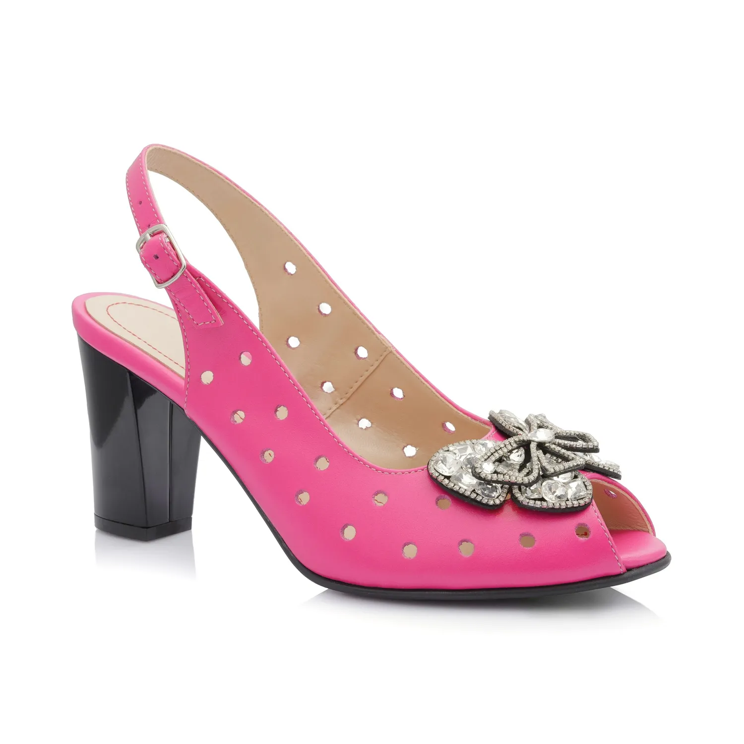 Catinca Shoes F24F ROZ sandale dama piele roz box