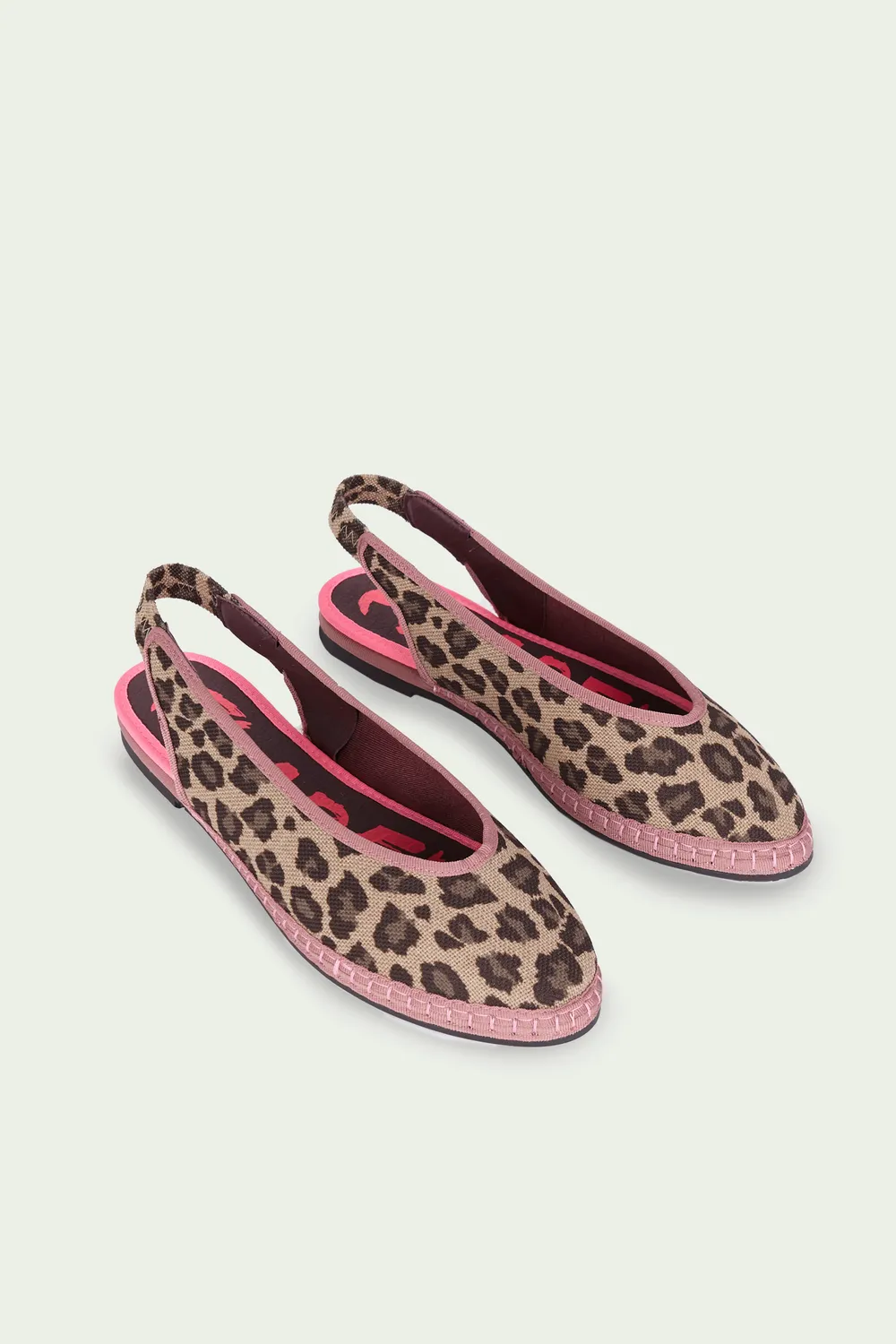 Flagelus Narnia Leopard Pink saboti in animal print