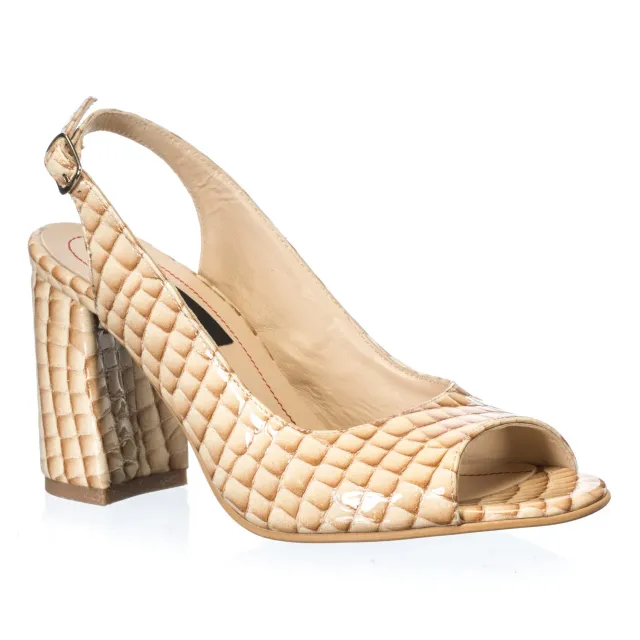 Catinca Shoes S29 MC sandale piele maro croco