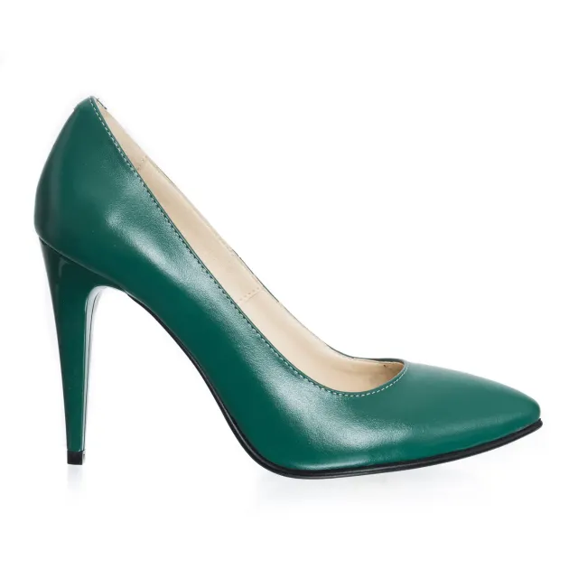 Catinca Shoes 2691 VB pantofi verde box piele naturala