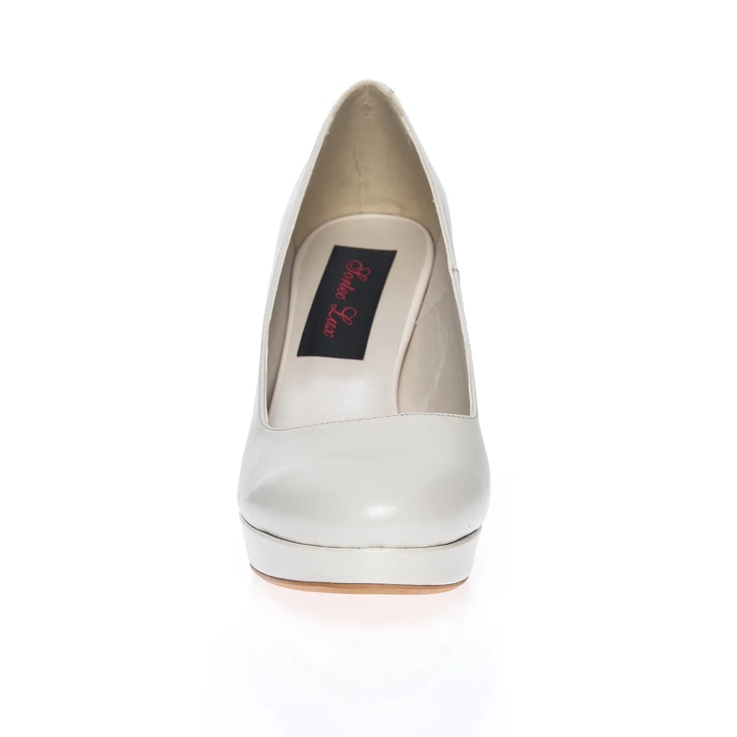 Catinca Shoes R3 AS pantofi dama piele alb sidef