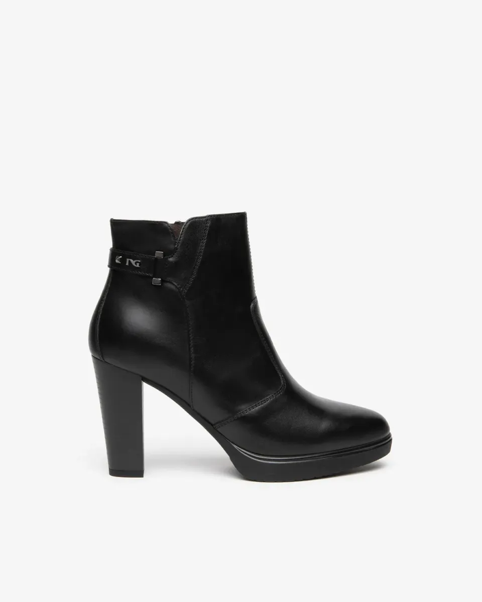 NeroGiardini botine platforma piele dama toc 95