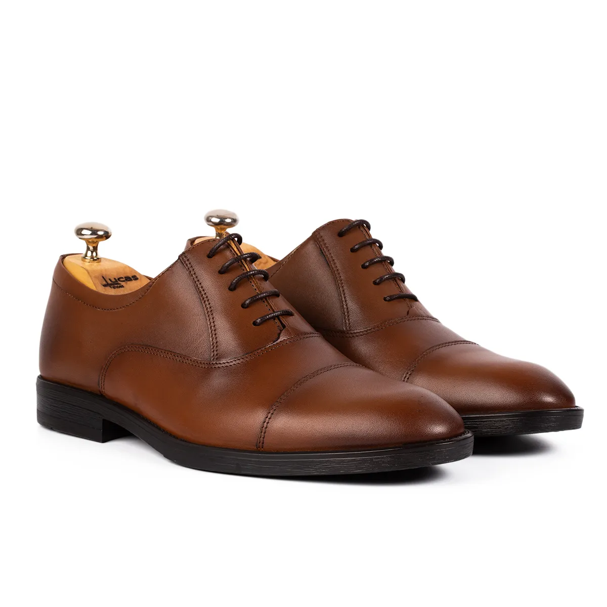 Lucas Shoes 347 Mod100 pantofi barbati coniac piele naturala