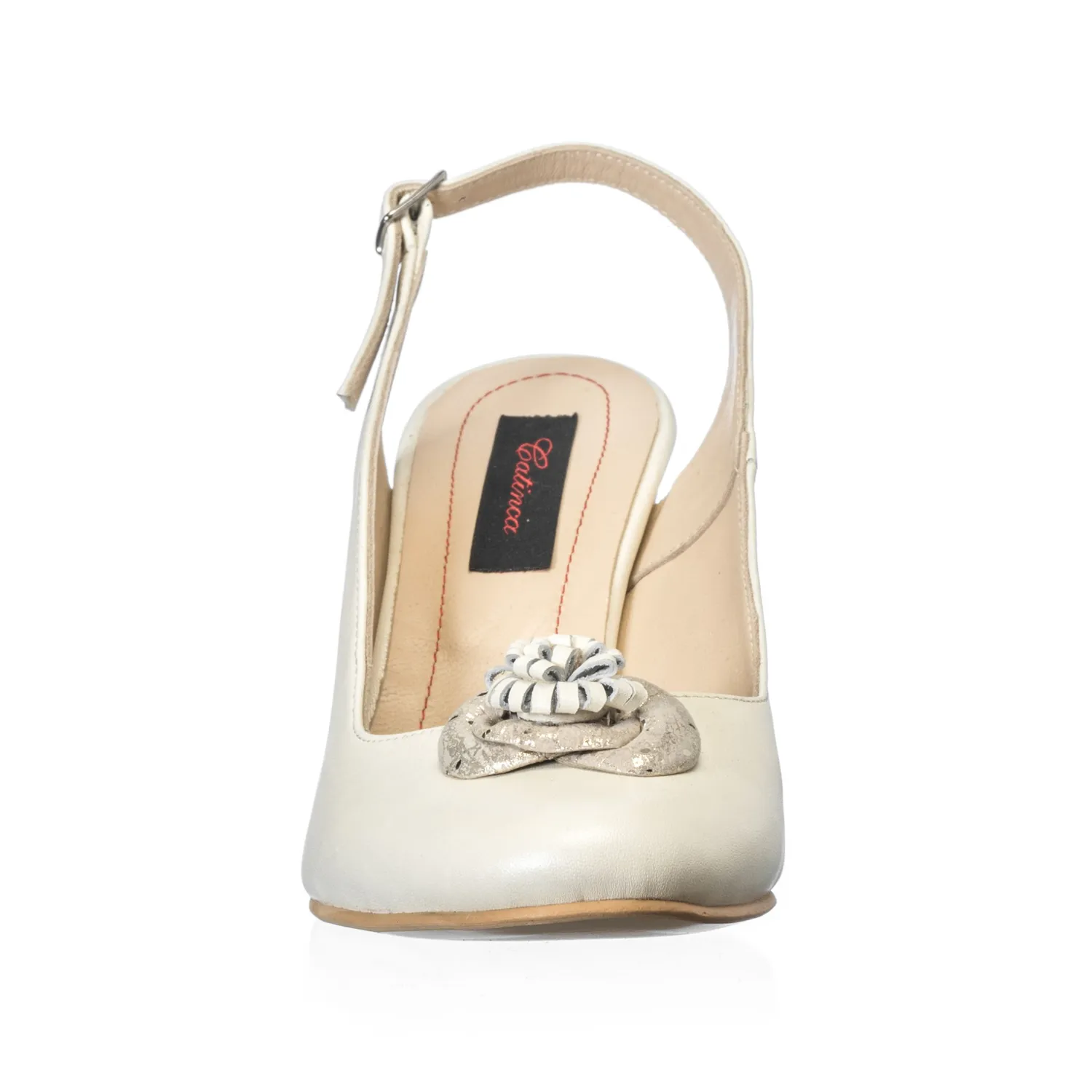 Catinca Shoes F5 BFA sandale dama piele naturala bej