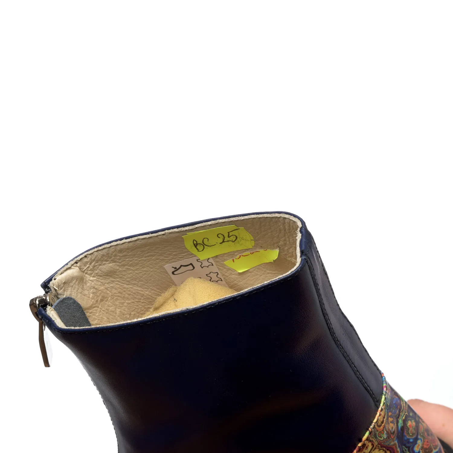 Catinca Shoes BC25 BBP bocanci dama piele blue pictura