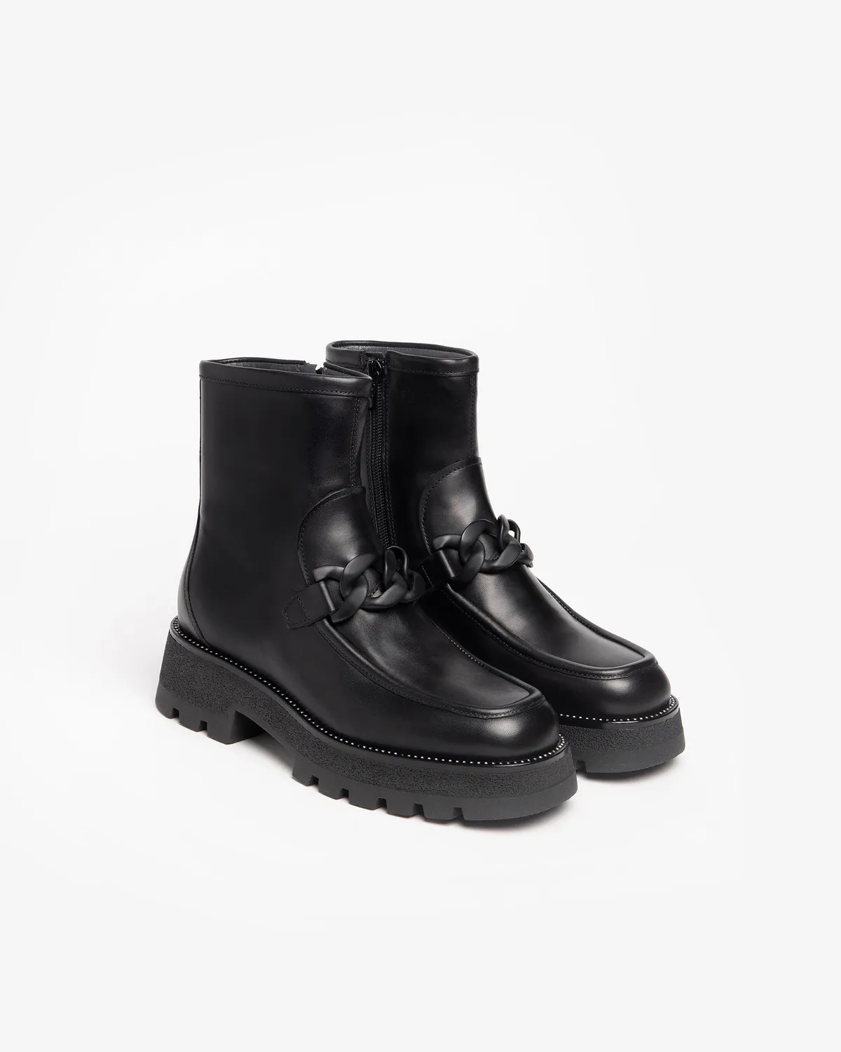 NeroGiardini Botine Combat Piele cu DryGo Marimi 35-41
