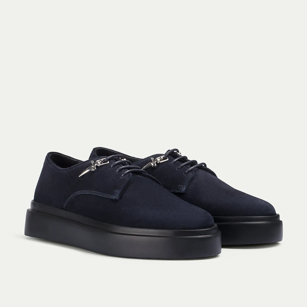 Cesare Paciotti Venus Derby pantofi bleumarin piele