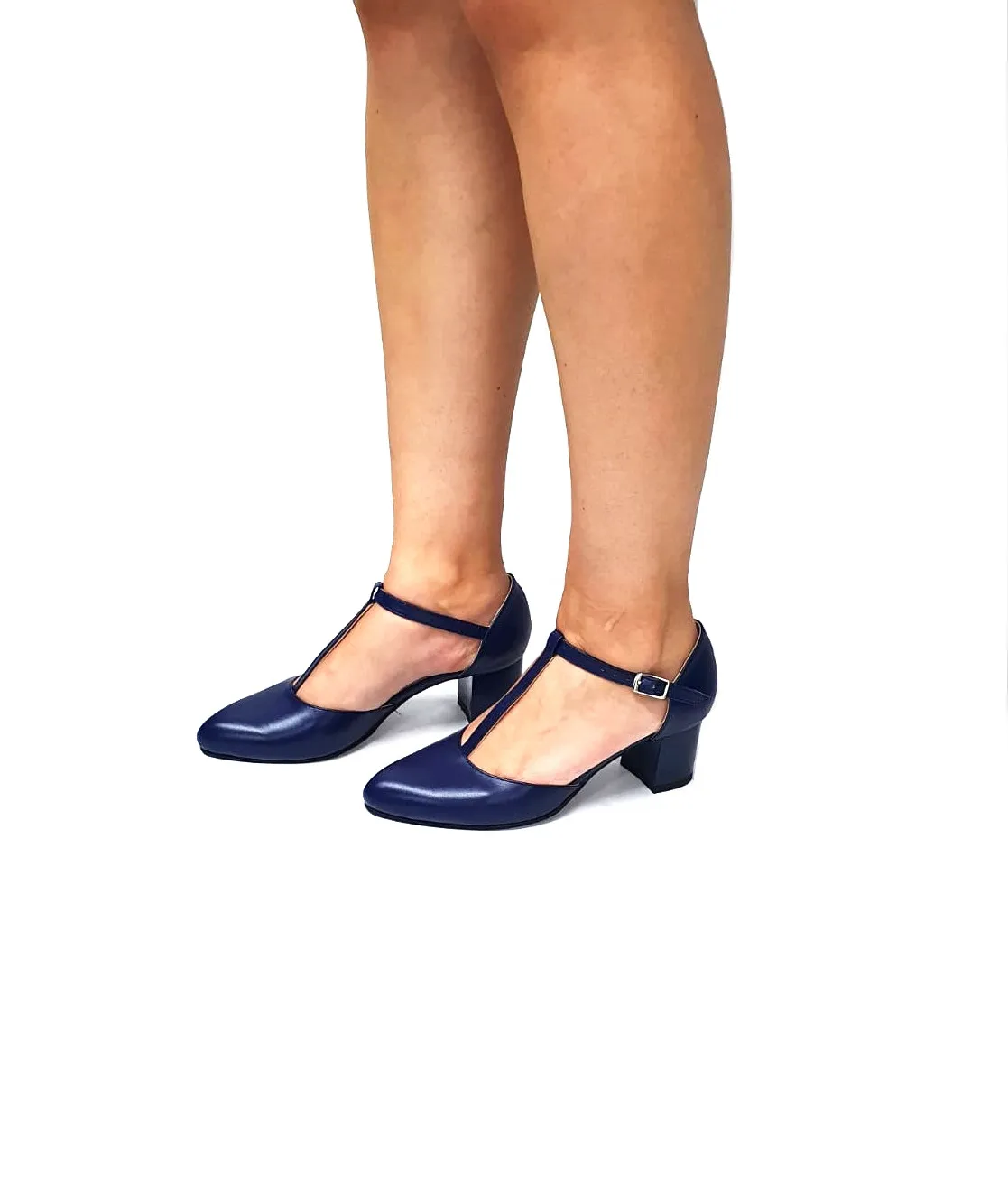 Catinca Shoes D13 BL sandale bleumarin piele