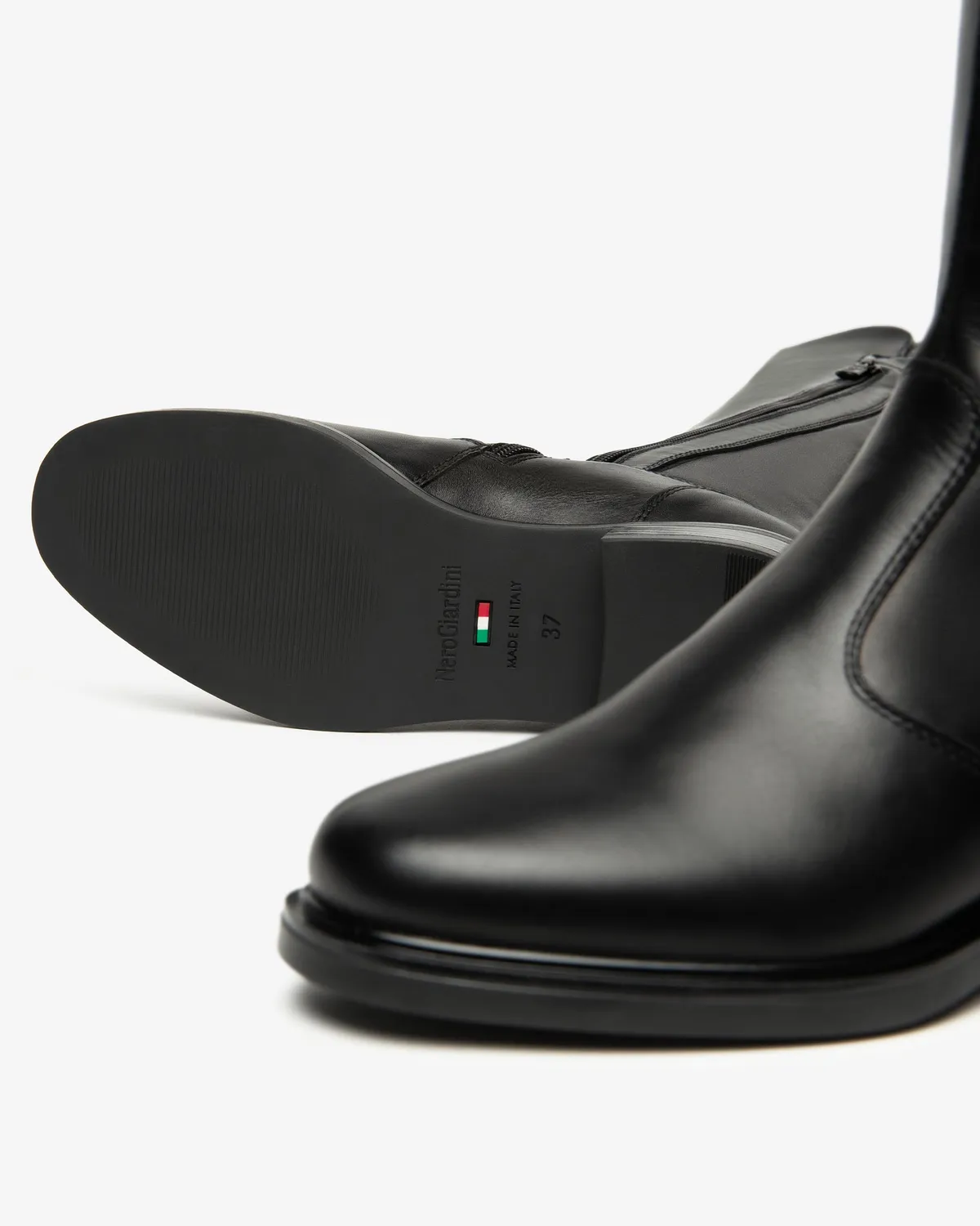 NeroGiardini cizme dama piele toc 30 mm