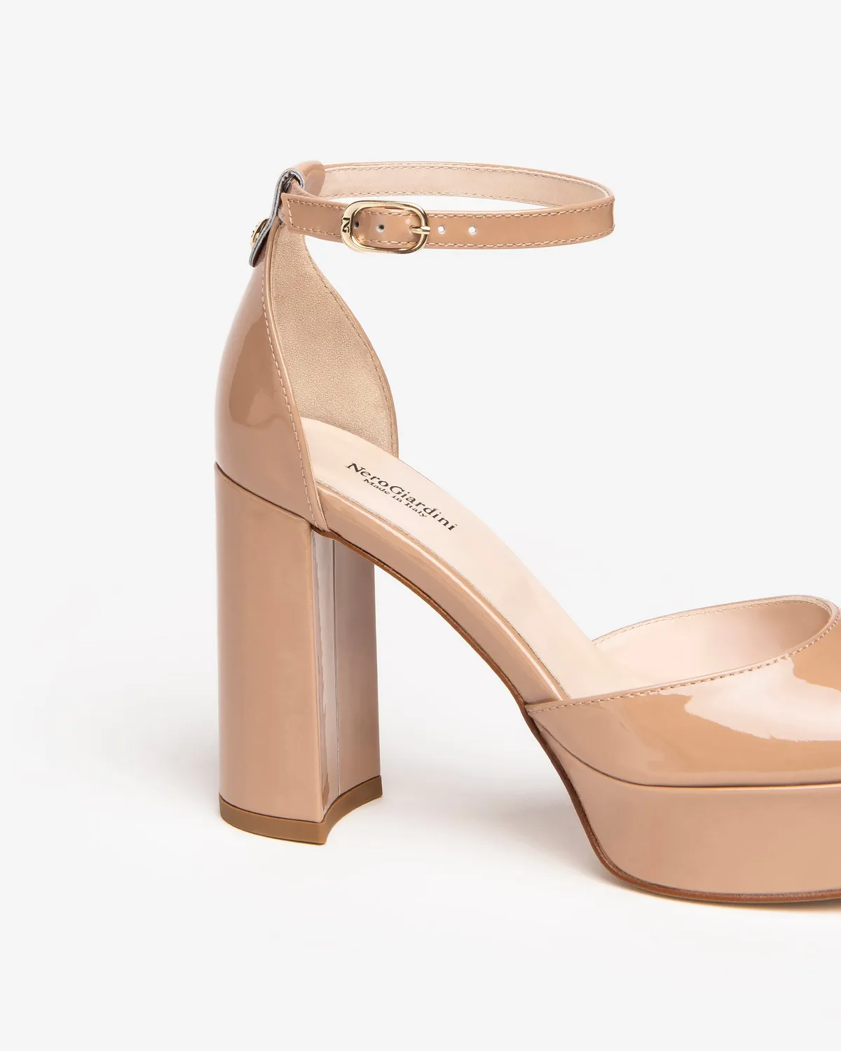 NeroGiardini pantofi dama lac cu toc eleganti
