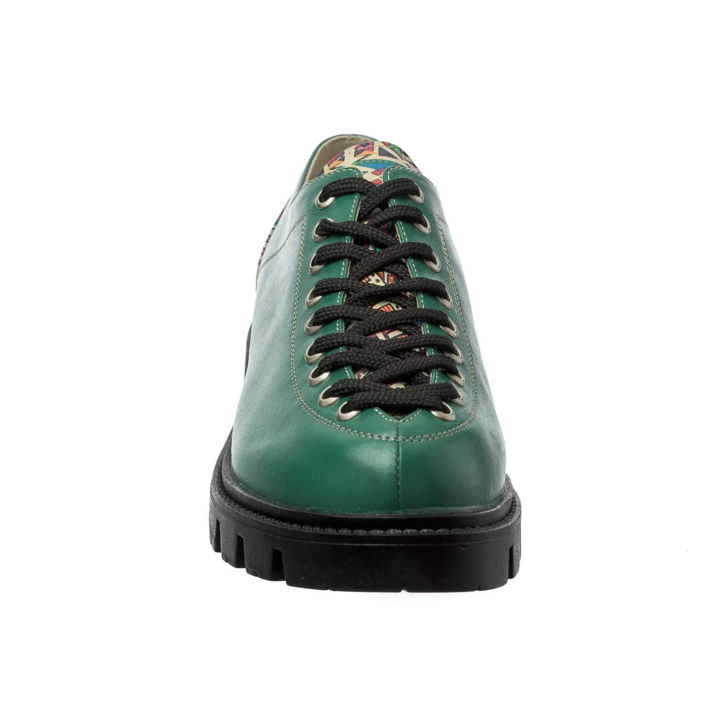 Catinca Shoes X2 VBMT pantofi piele verde traditional