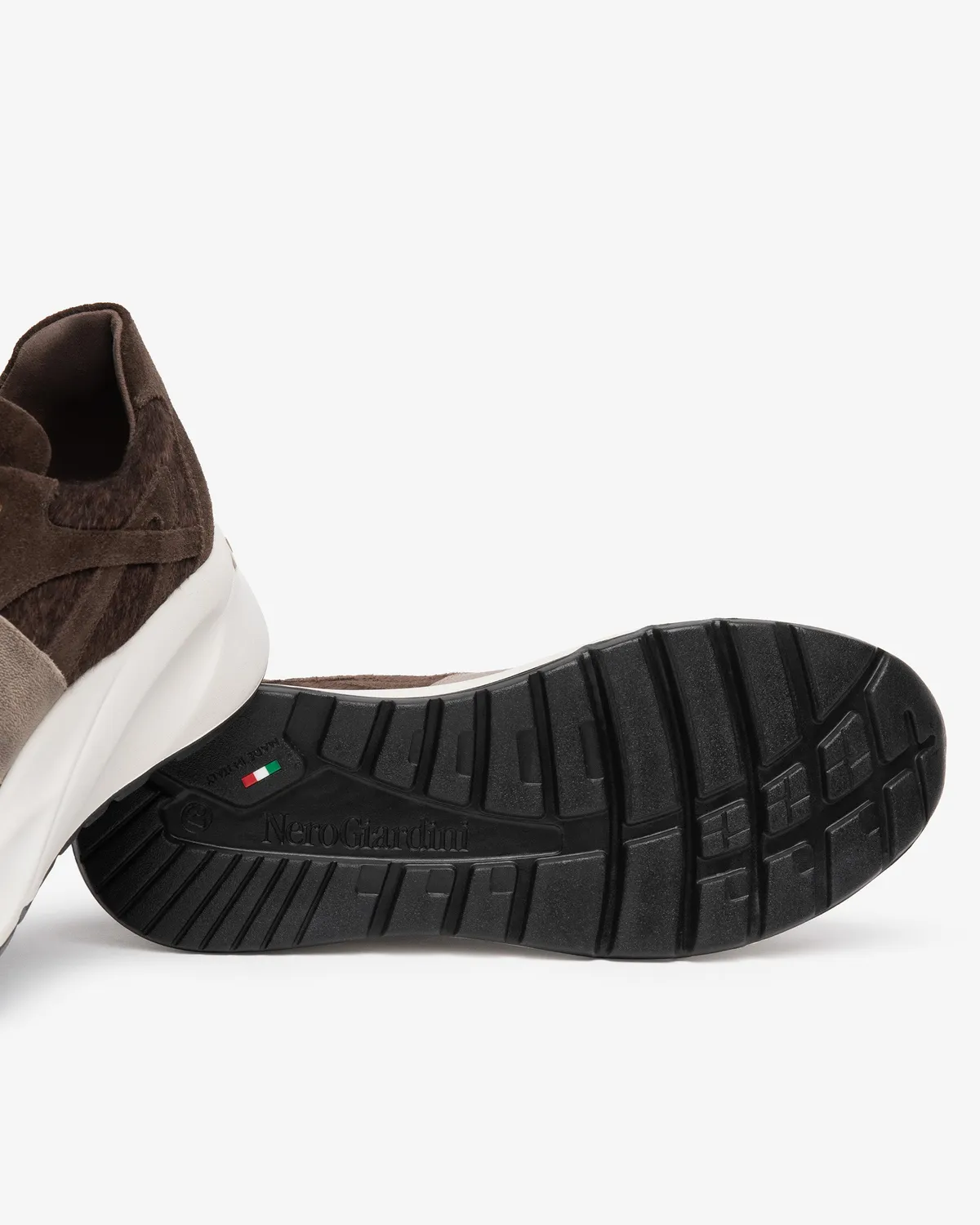 NeroGiardini sneakers dama piele intoarsa cu siret