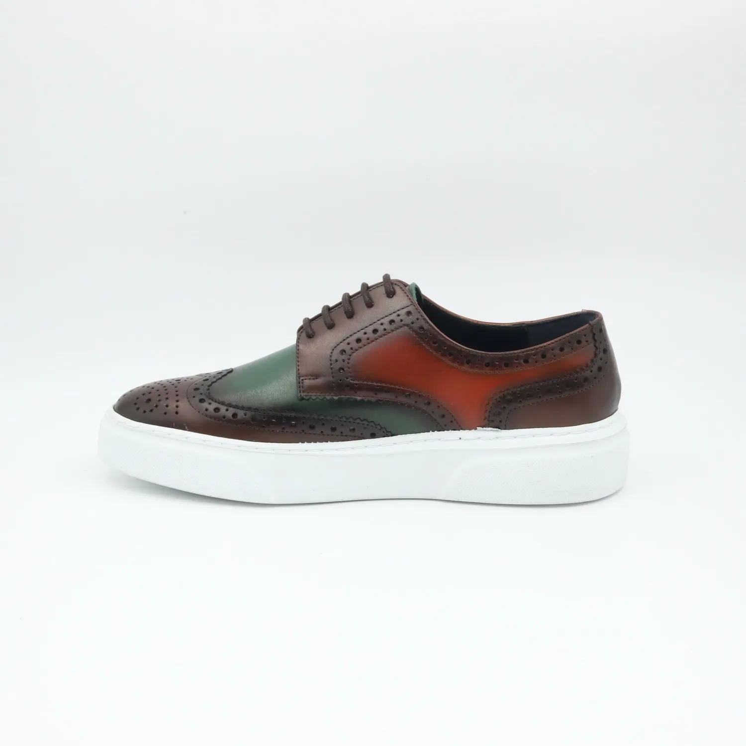 Lucas Shoes 519 G-O-M sneakers maro piele