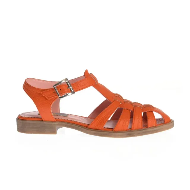Ana Urbana Shoes New Orleans sandale portocalii piele