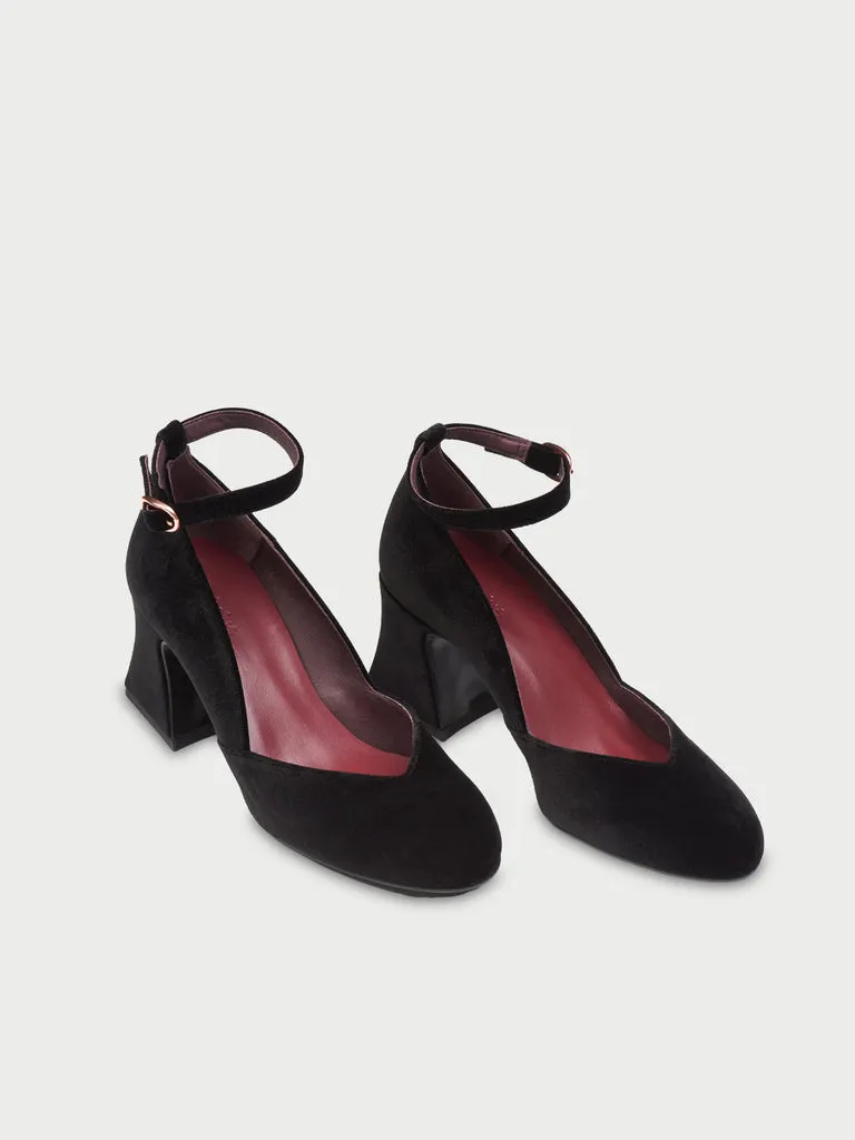 Flagelus The D'Orsey Black pantofi toc negru 6 cm