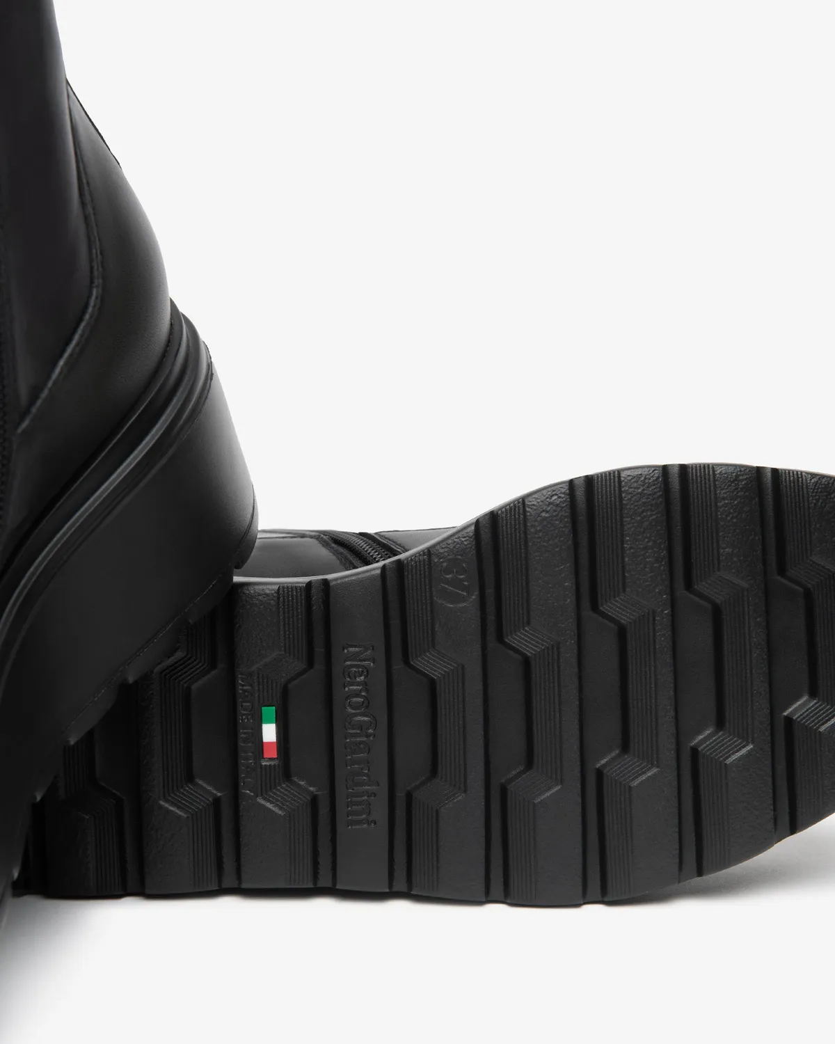 NeroGiardini botine piele naturala dama platforma 55mm