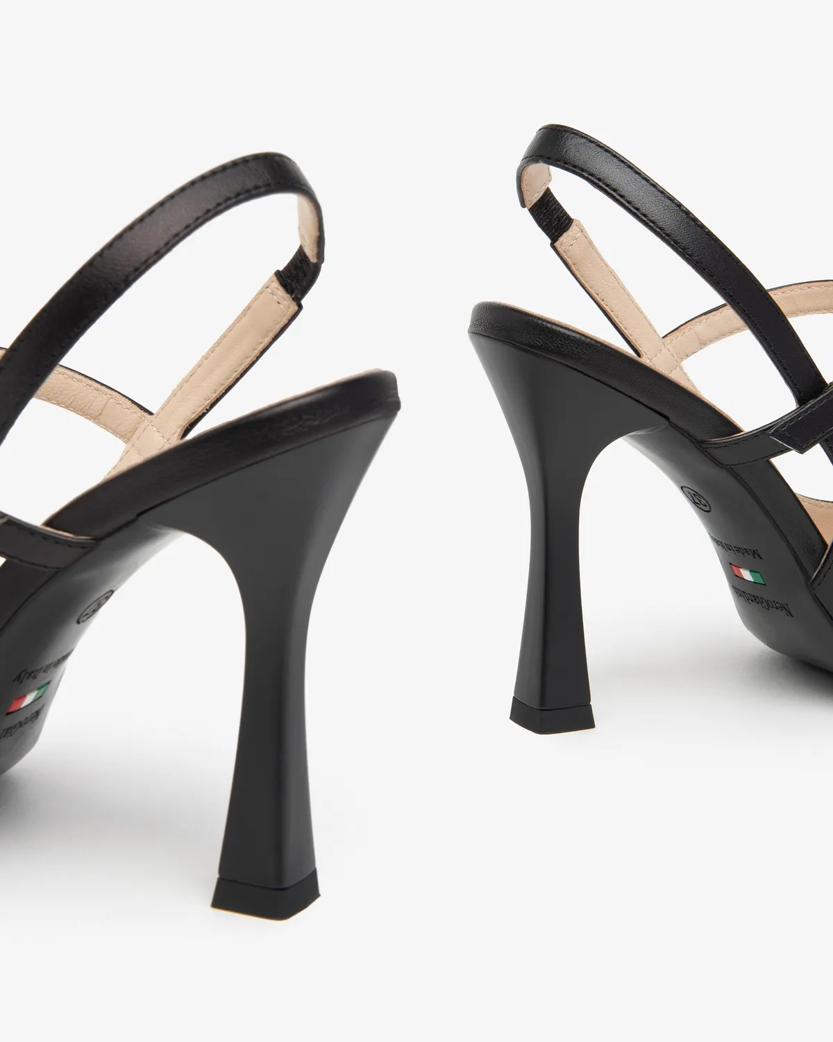 NeroGiardini pantofi dama piele slingback cu toc