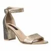 Catinca Shoes S10 SA sandale dama Solzi Aurii piele naturala