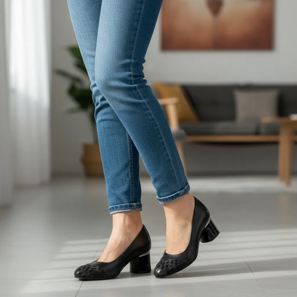 Catinca Shoes A73 NE3D pantofi dama negri piele naturala