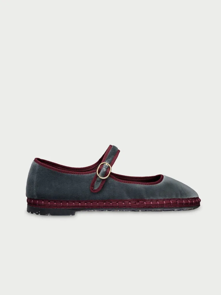 Flagelus Cinderella Georgina pantofi Mary Jane gri