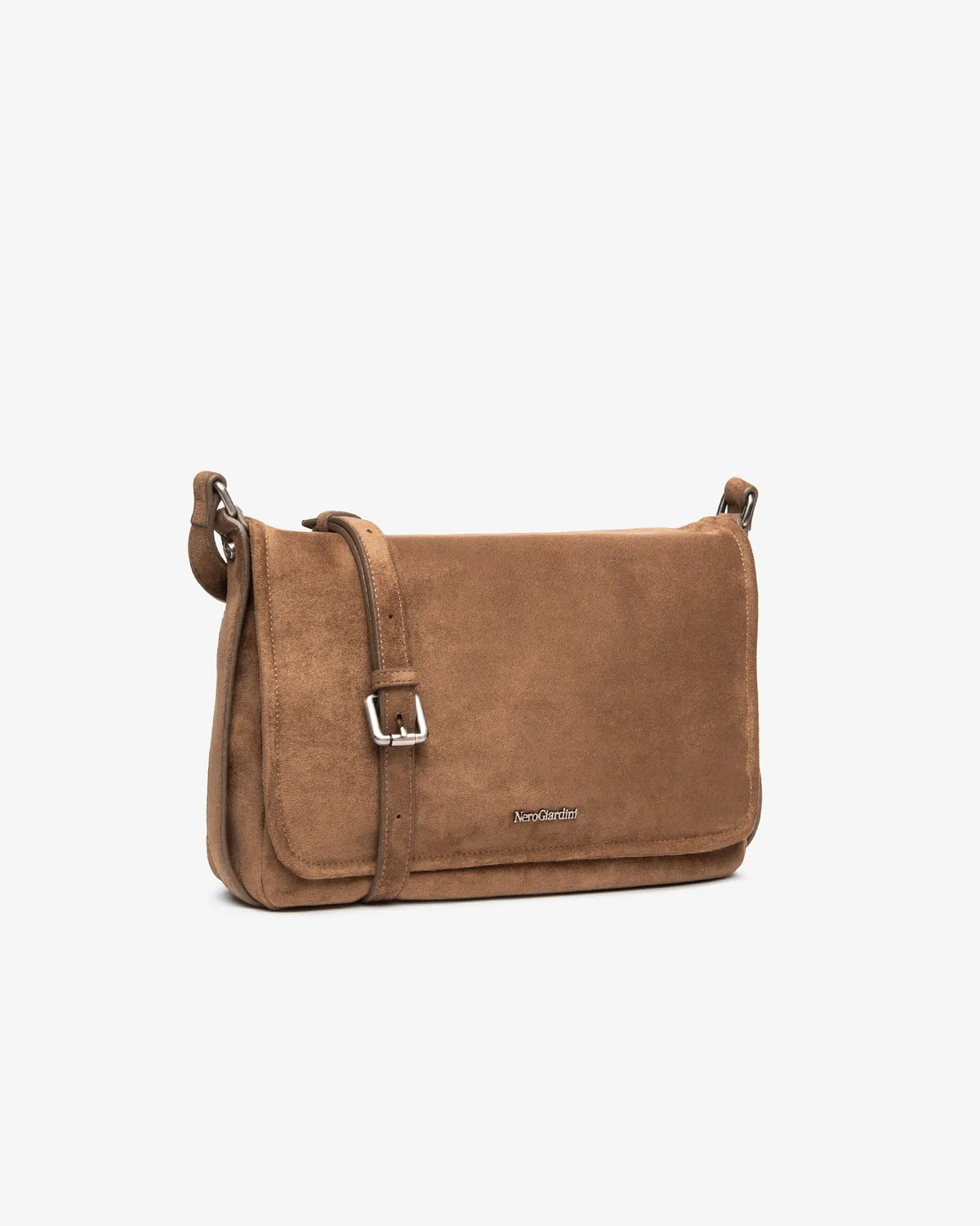 NeroGiardini geanta crossbody dama piele intoarsa