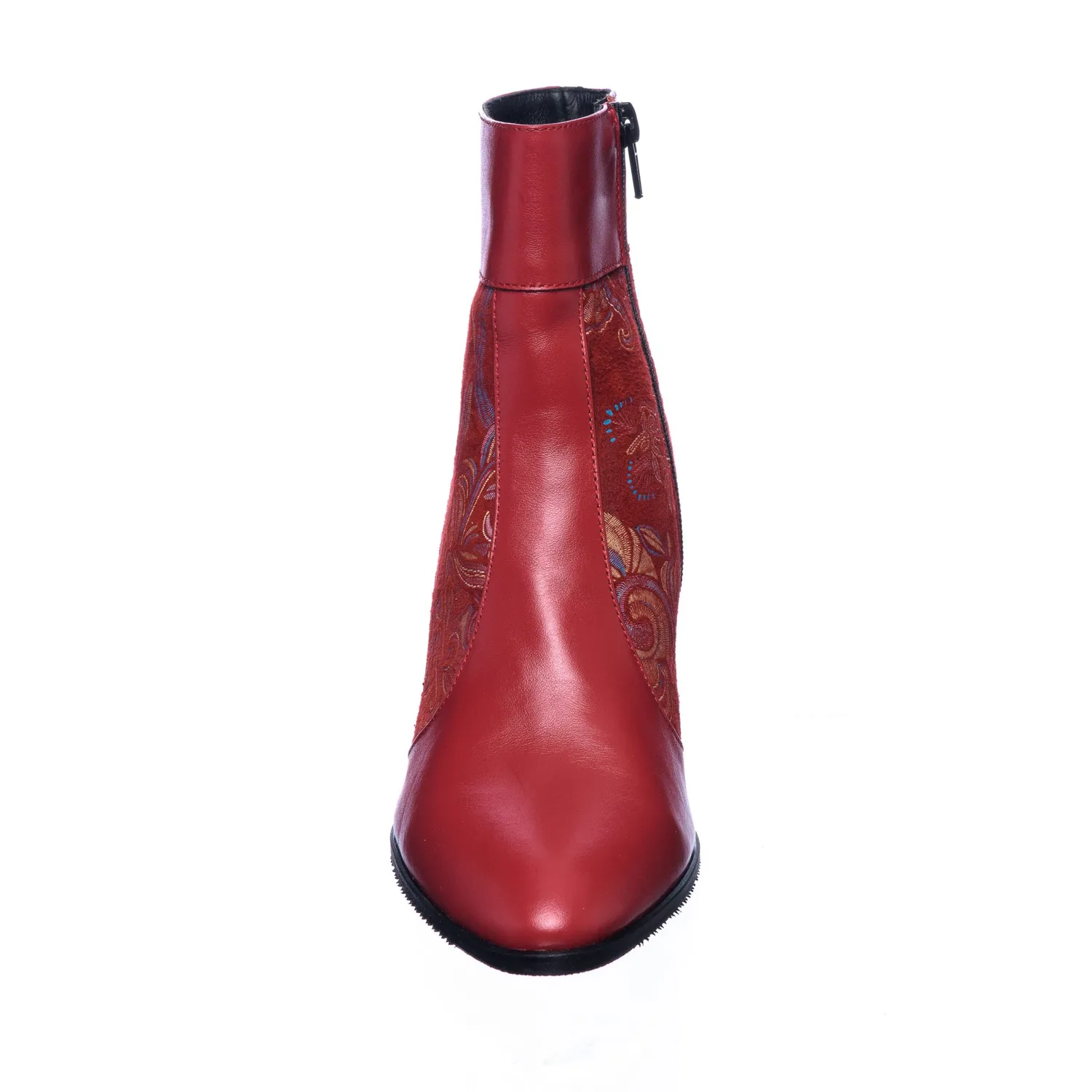 Catinca Shoes GX32 RSR ghete dama rosu piele naturala